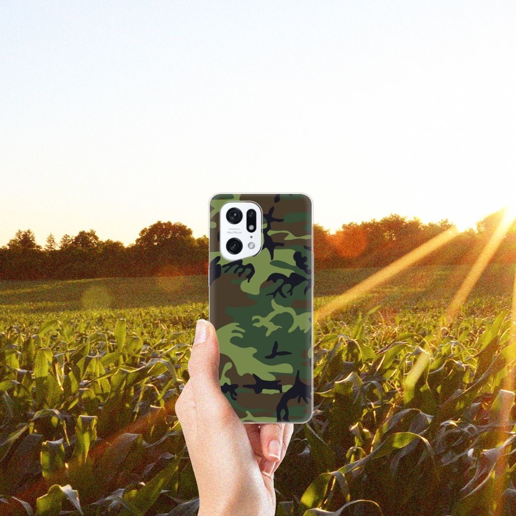 OPPO Find X5 Pro TPU bumper Army Dark