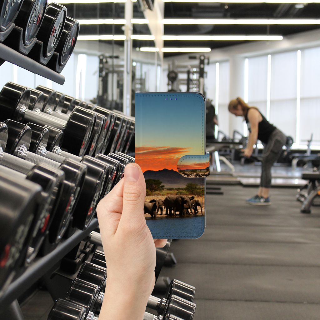 OPPO Find X5 Telefoonhoesje met Pasjes Olifanten