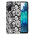 Samsung Galaxy S20 Skin Case Black Flowers