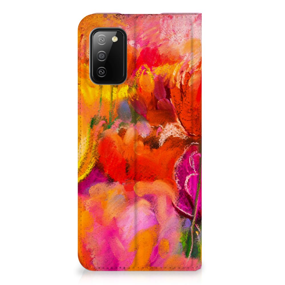 Bookcase Samsung Galaxy M02s | A02s Tulips - B2C Telecom