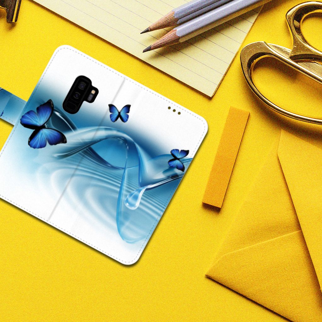 Samsung Galaxy S9 Plus Telefoonhoesje met Pasjes Vlinders