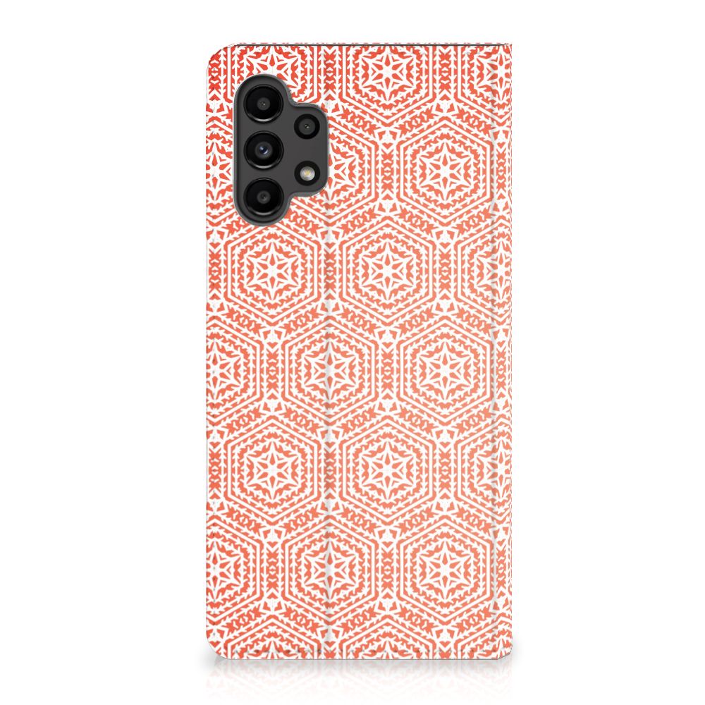 Samsung Galaxy A13 (4G) Hoesje met Magneet Pattern Orange - B2C Telecom