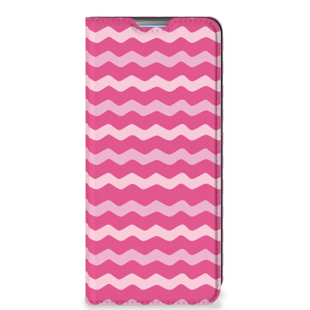 OPPO A74 4G Hoesje met Magneet Waves Pink - B2C Telecom