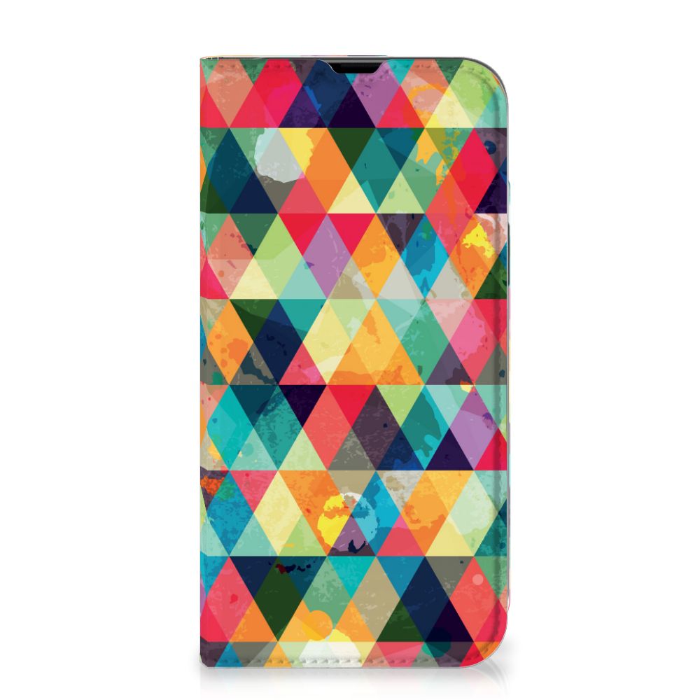 iPhone 13 Pro Max Hoesje met Magneet Geruit - B2C Telecom