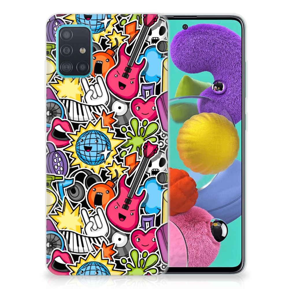 Samsung Galaxy A51 Silicone Back Cover Punk Rock