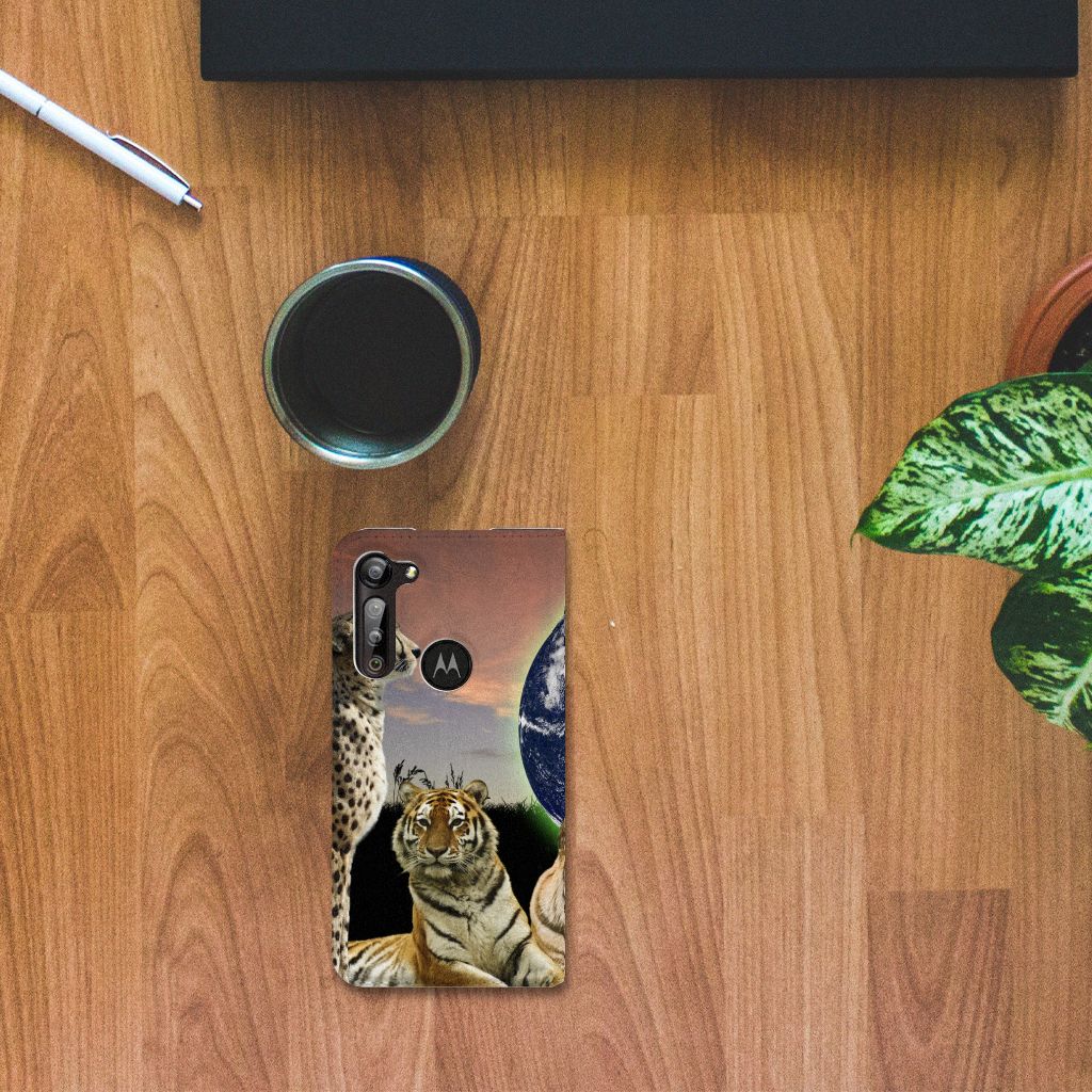 Motorola Moto G8 Power Hoesje maken Roofdieren - B2C Telecom