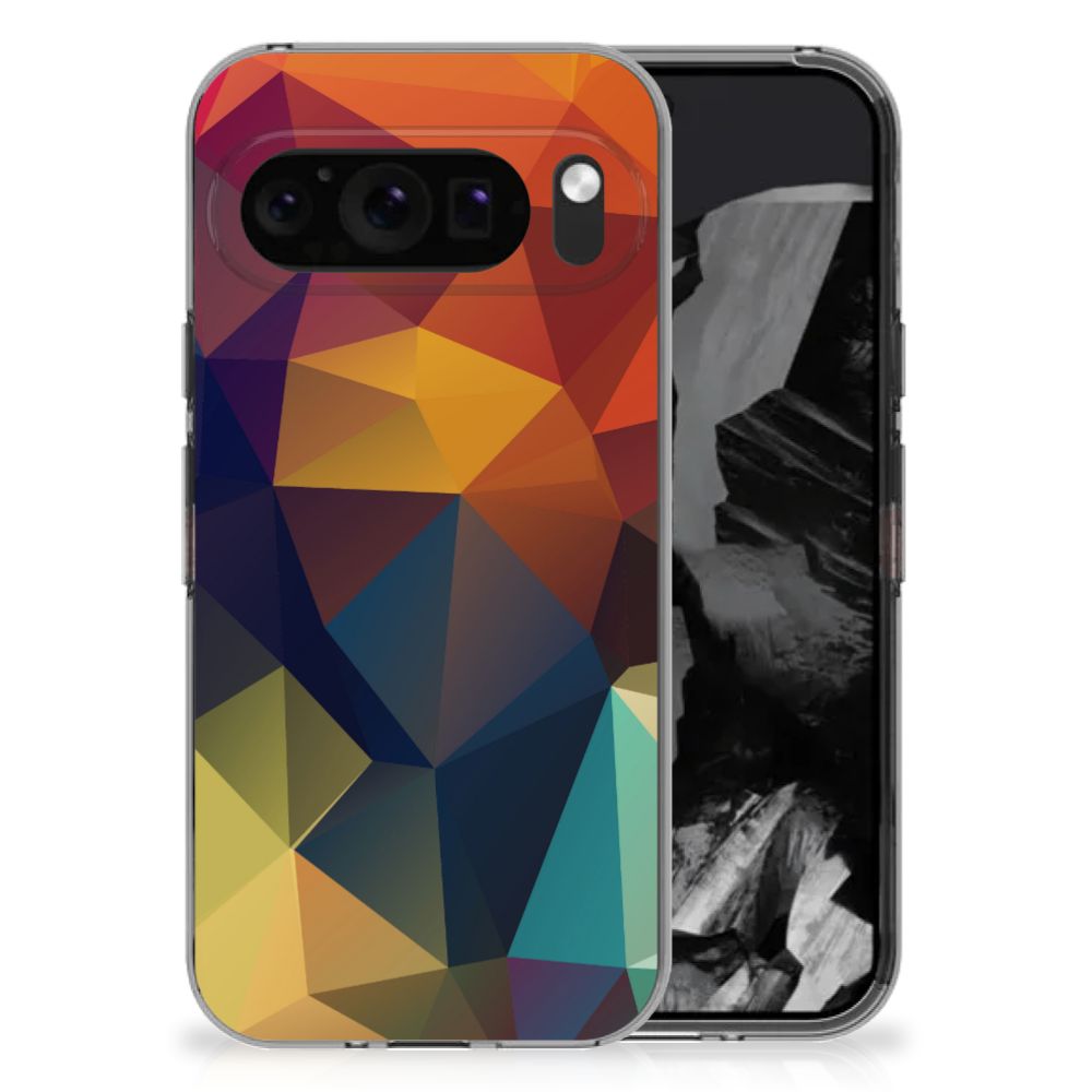 Google Pixel 9 Pro XL TPU Hoesje Polygon Color