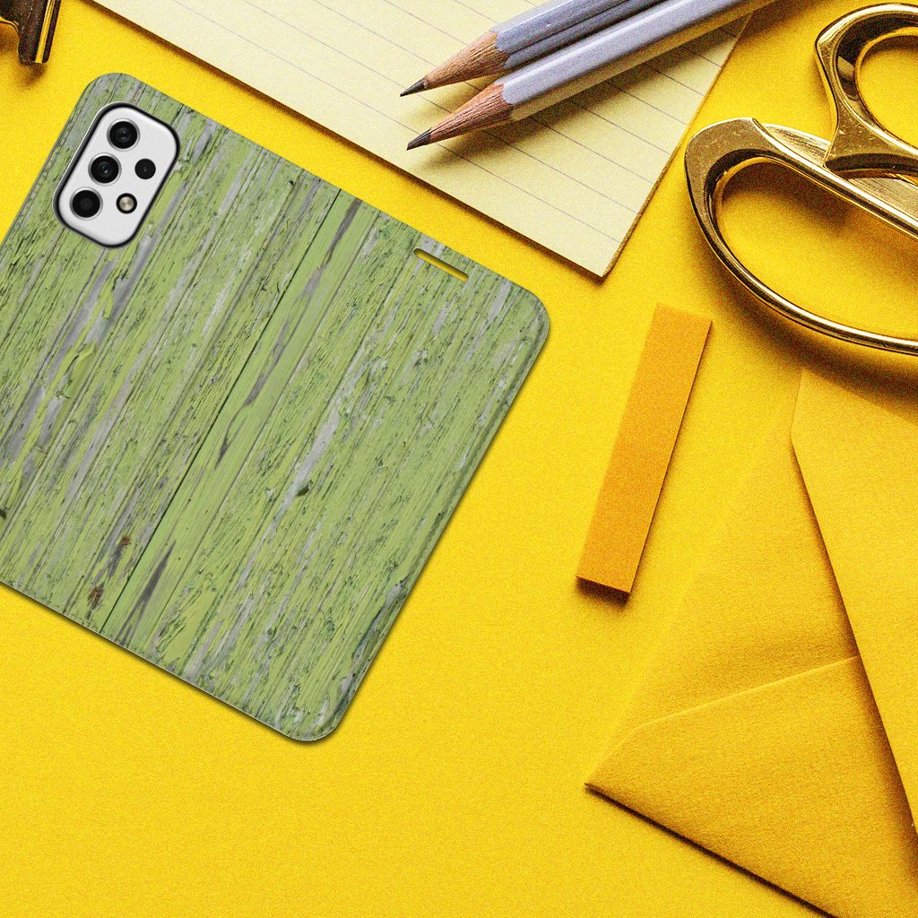 Samsung Galaxy A23 Book Wallet Case Green Wood - B2C Telecom