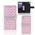 Sony Xperia Z3 Portemonnee Hoesje Flowers Pink DTMP