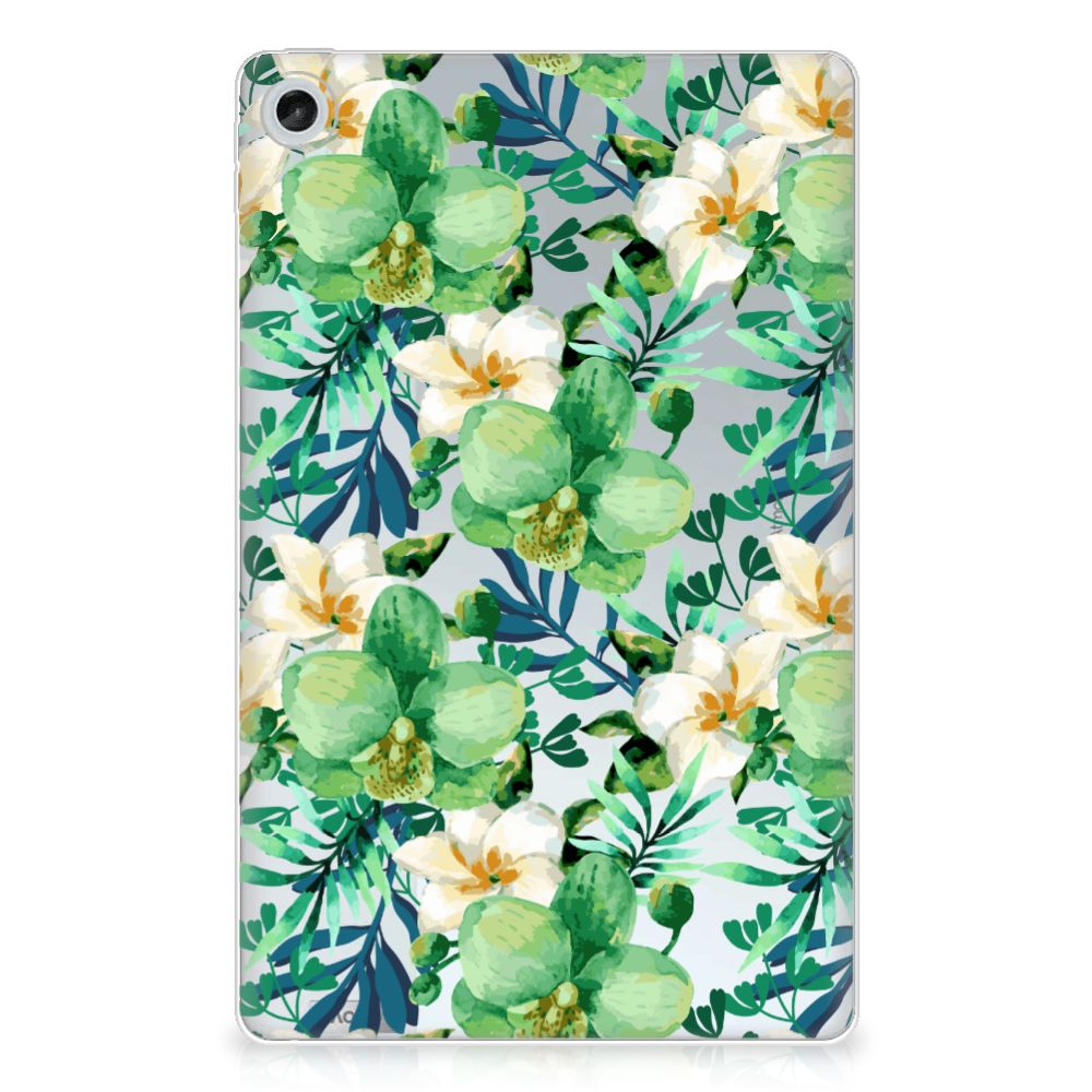 Lenovo Tab M10 Plus (3e generatie) Siliconen Hoesje Orchidee Groen - B2C Telecom
