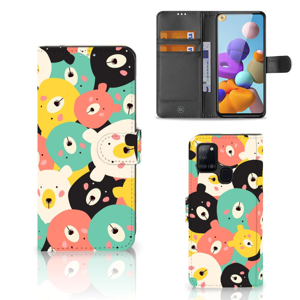 Samsung Galaxy A21s Leuk Hoesje Bears