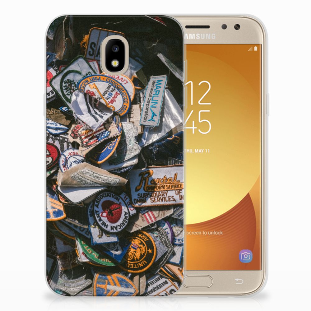 Samsung Galaxy J5 2017 Siliconen Hoesje met foto Badges