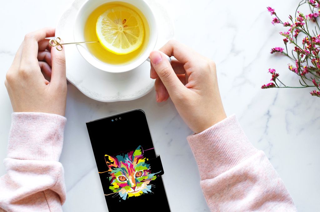 Motorola Moto G9 Play | E7 Plus Leuk Hoesje Cat Color
