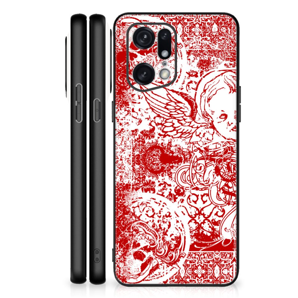 Telefoonhoesje OPPO Find X5 Pro Angel Skull Rood B2C Telecom