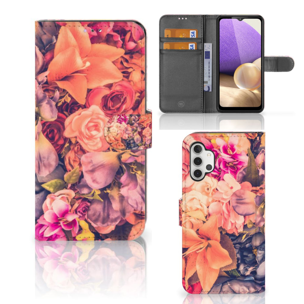 Samsung Galaxy A32 4G Hoesje Bosje Bloemen