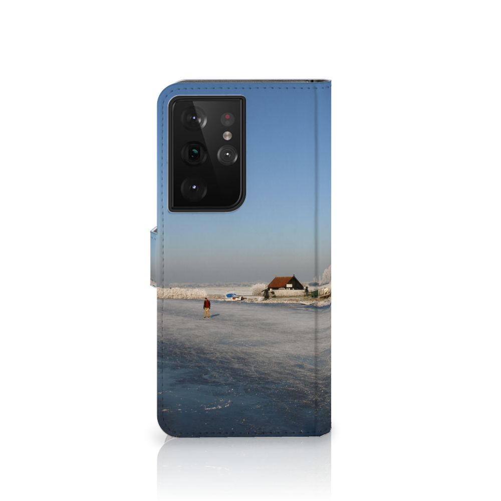 Samsung Galaxy S21 Ultra Flip Cover Schaatsers