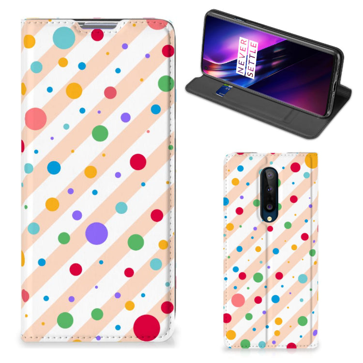 OnePlus 8 Hoesje met Magneet Dots