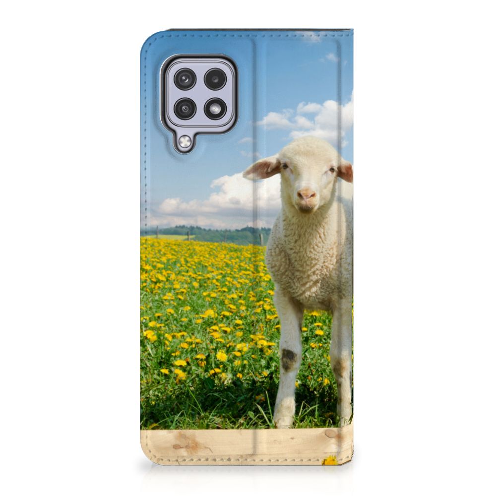 Samsung Galaxy A22 4G | M22 Hoesje maken Schaap en Lammetje - B2C Telecom