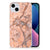 iPhone 15 Plus TPU Siliconen Hoesje Marmer Oranje - Elegant oranje marmer design voor optimale bescherming 📱