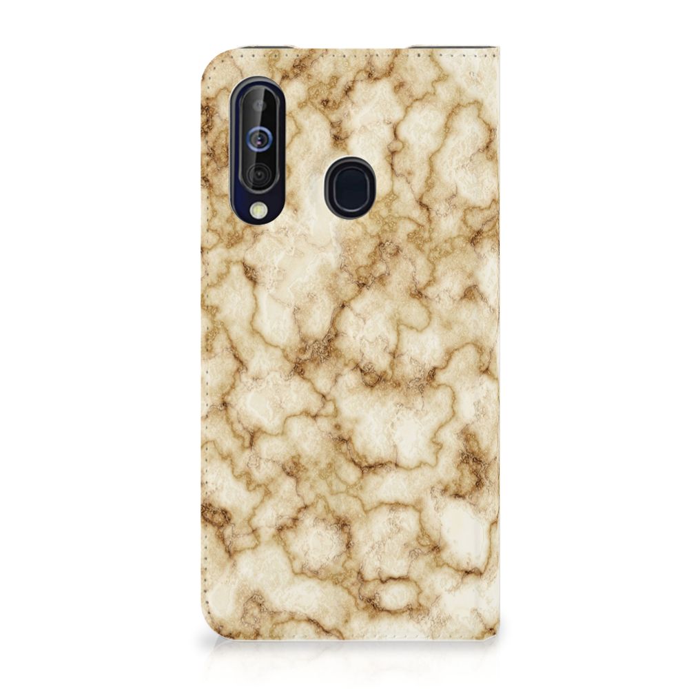 Samsung Galaxy A60 Standcase Marmer Goud
