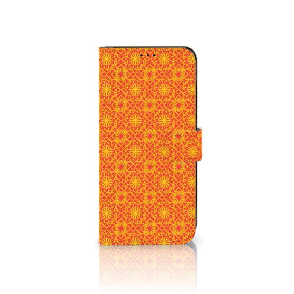 Motorola Edge 30 Pro Telefoon Hoesje Batik Oranje