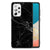 Samsung Galaxy A73 Marmeren Print Telefoonhoesje Marmer Zwart - Origineel Cadeau Vader B2C Telecom