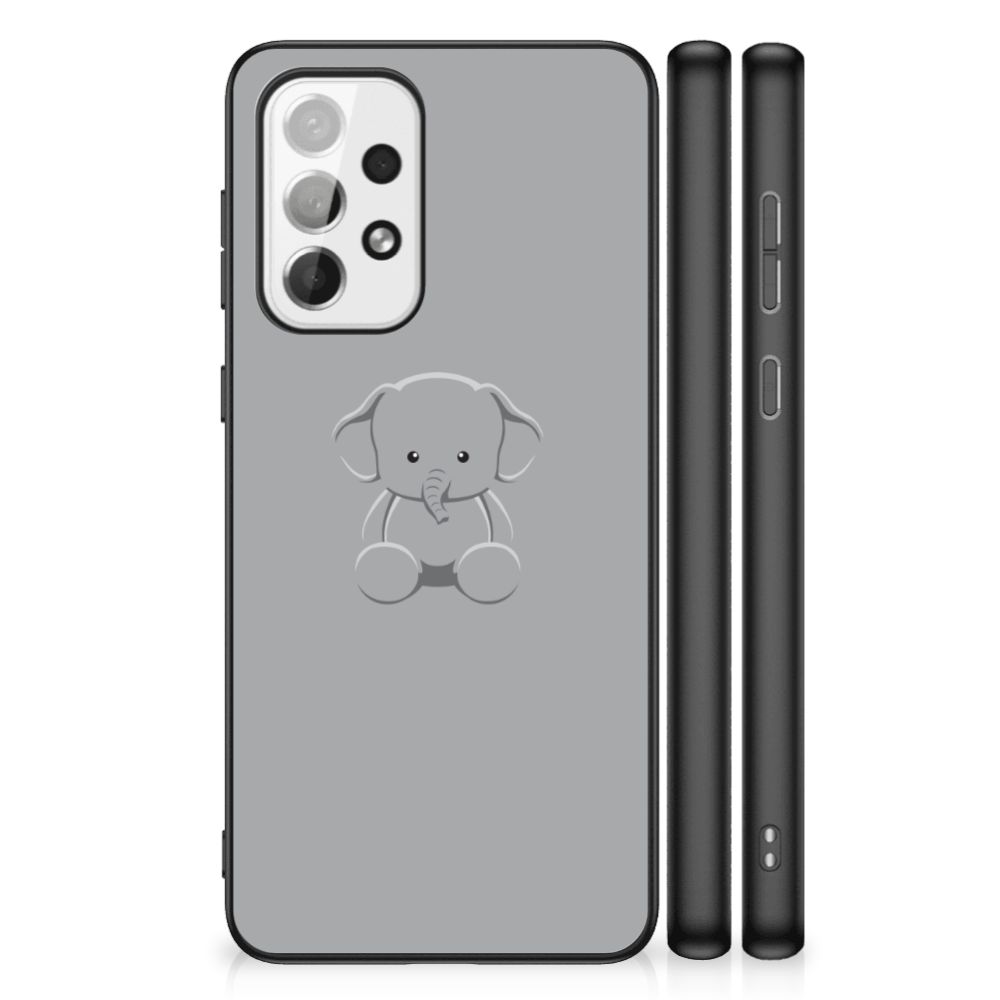 Samsung Galaxy A73 Hoesje Grijs Baby Olifant B2C Telecom