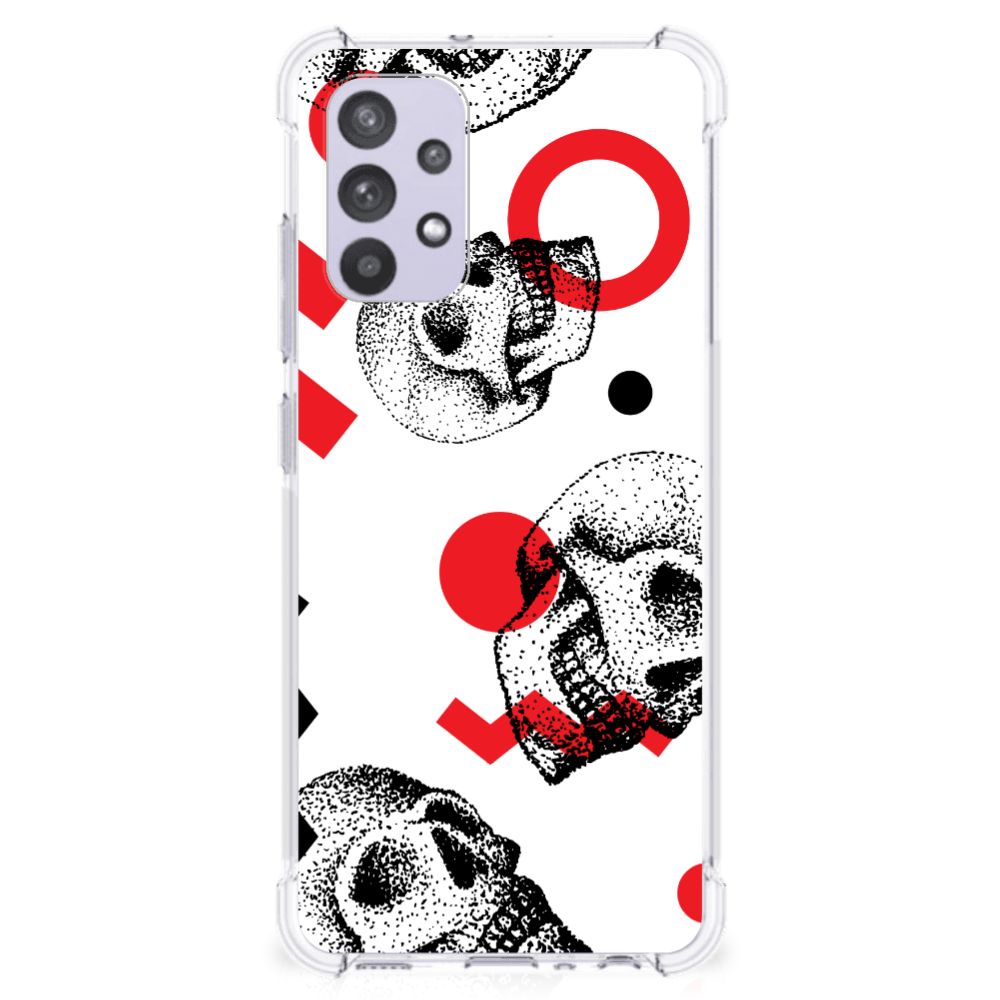 Extreme Case Samsung Galaxy A32 4G | A32 5G Enterprise Editie Skull Red