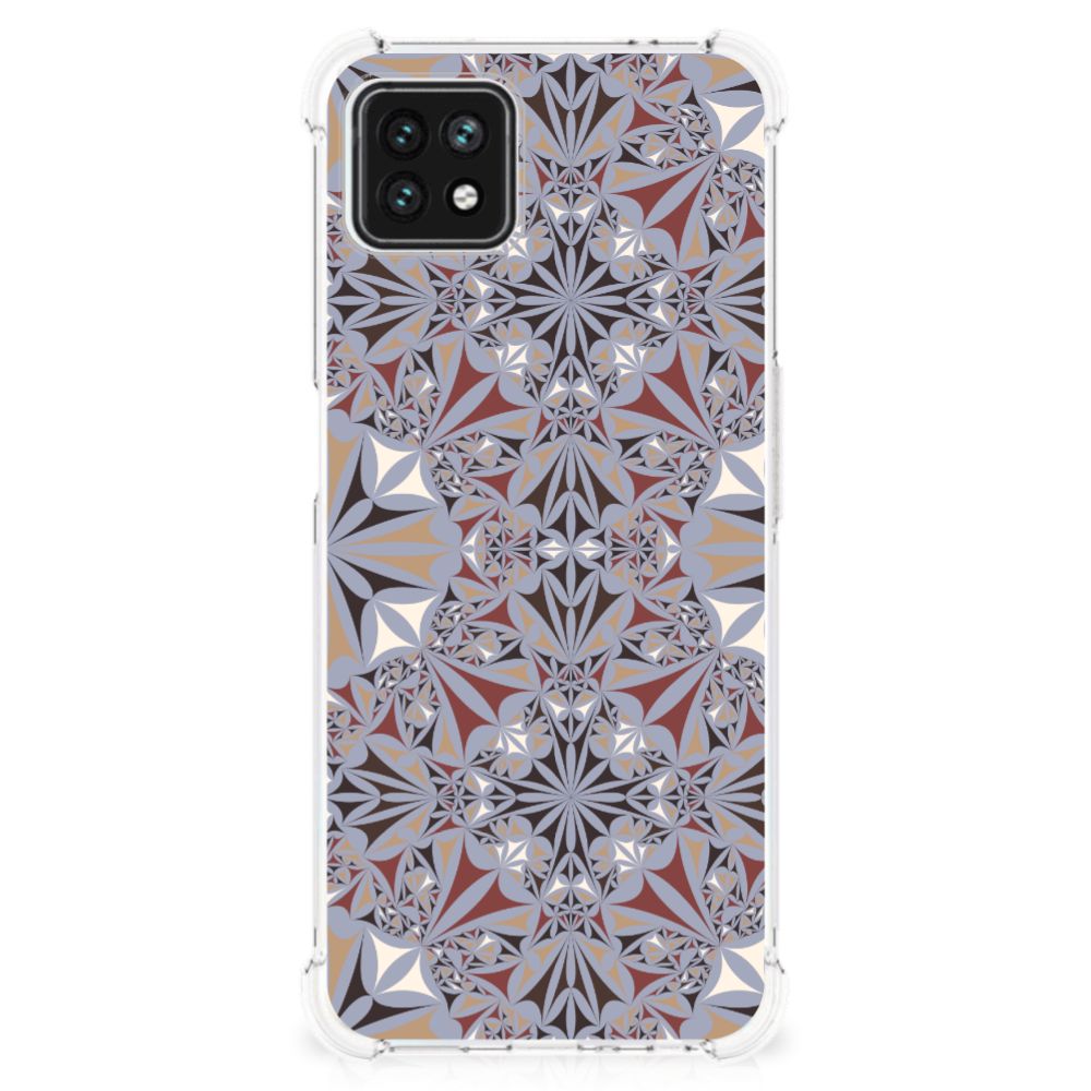 OPPO A53 5G | A73 5G Anti-Shock Hoesje Flower Tiles