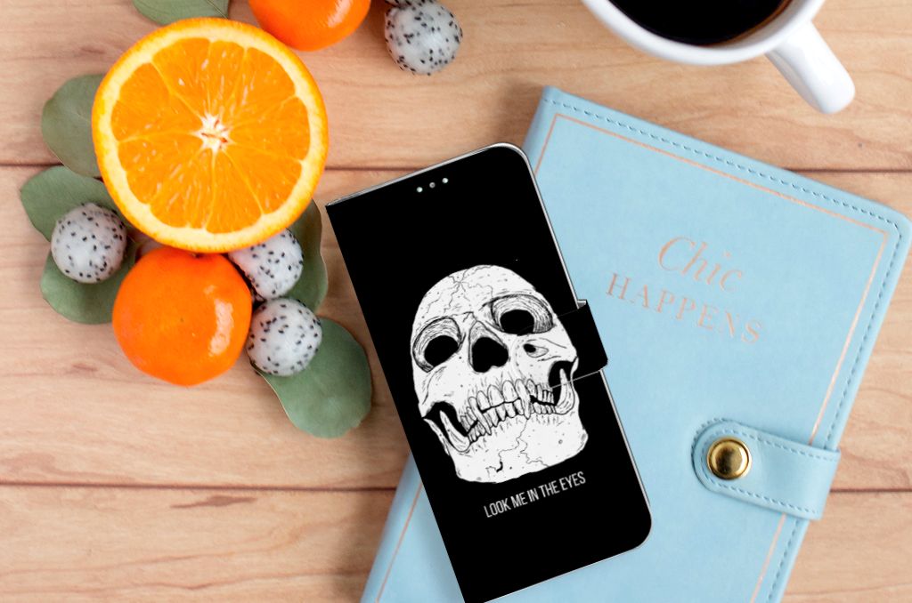 Telefoonhoesje met Naam Samsung Galaxy A71 Skull Eyes