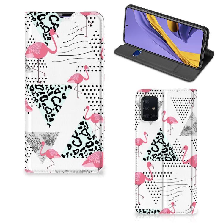 Samsung Galaxy A51 Hoesje maken Flamingo Triangle