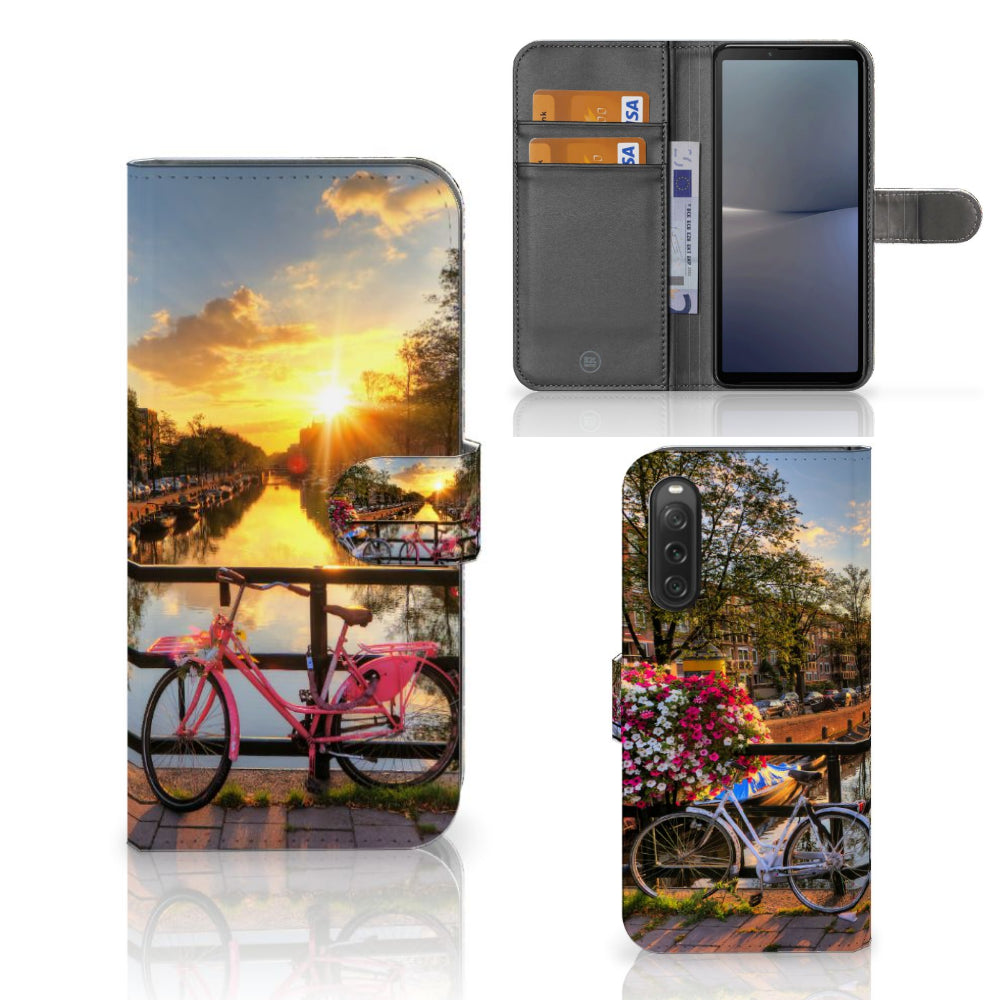 Sony Xperia 10 V Flip Cover Amsterdamse Grachten