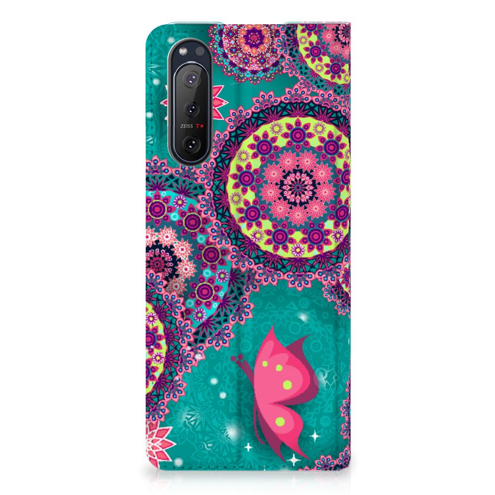 Sony Xperia 5 II Bookcase Cirkels en Vlinders - B2C Telecom