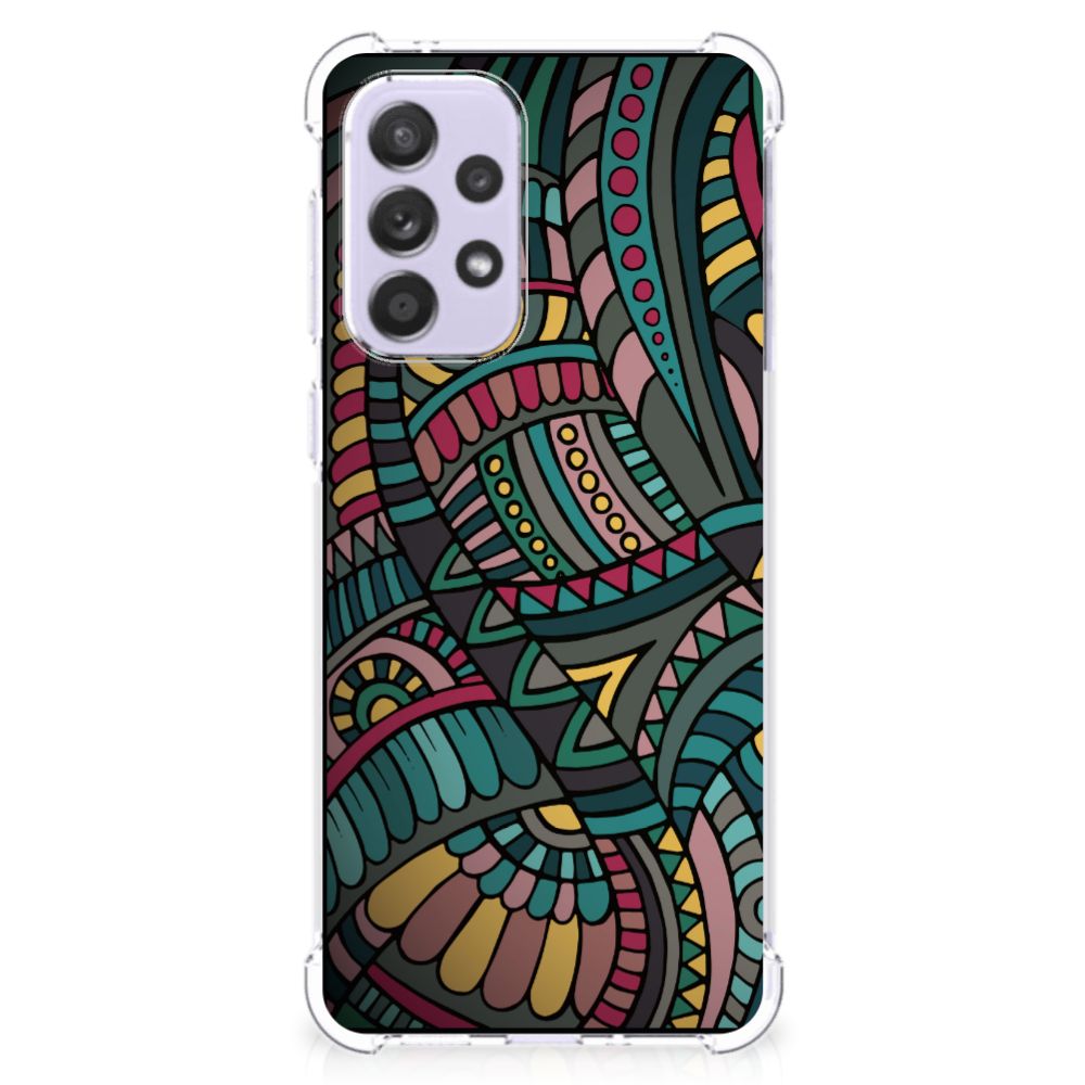 Samsung Galaxy A33 Doorzichtige Silicone Hoesje Aztec