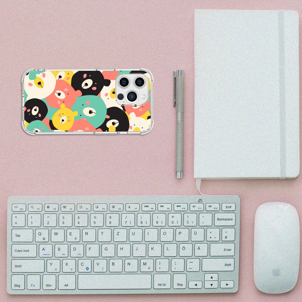 iPhone 13 Pro Max Stevig Bumper Hoesje Bears - B2C Telecom