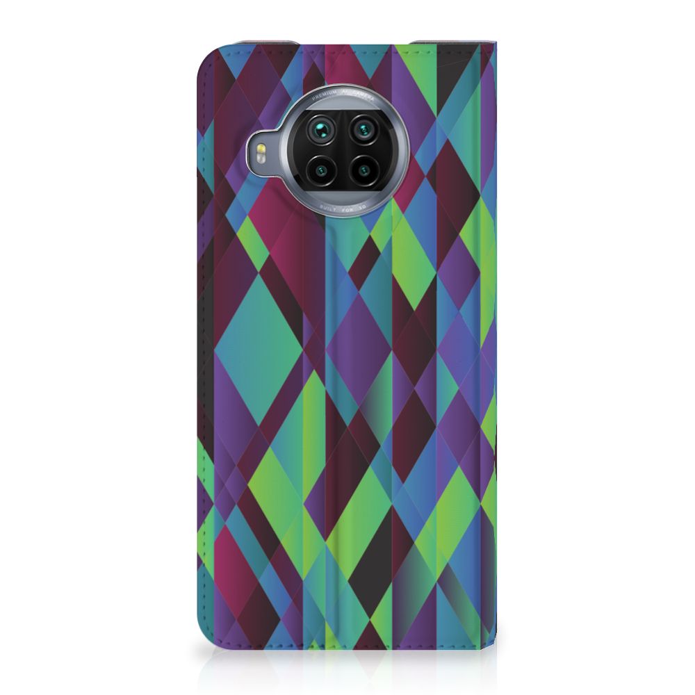 Xiaomi Mi 10T Lite Stand Case Abstract Green Blue - B2C Telecom