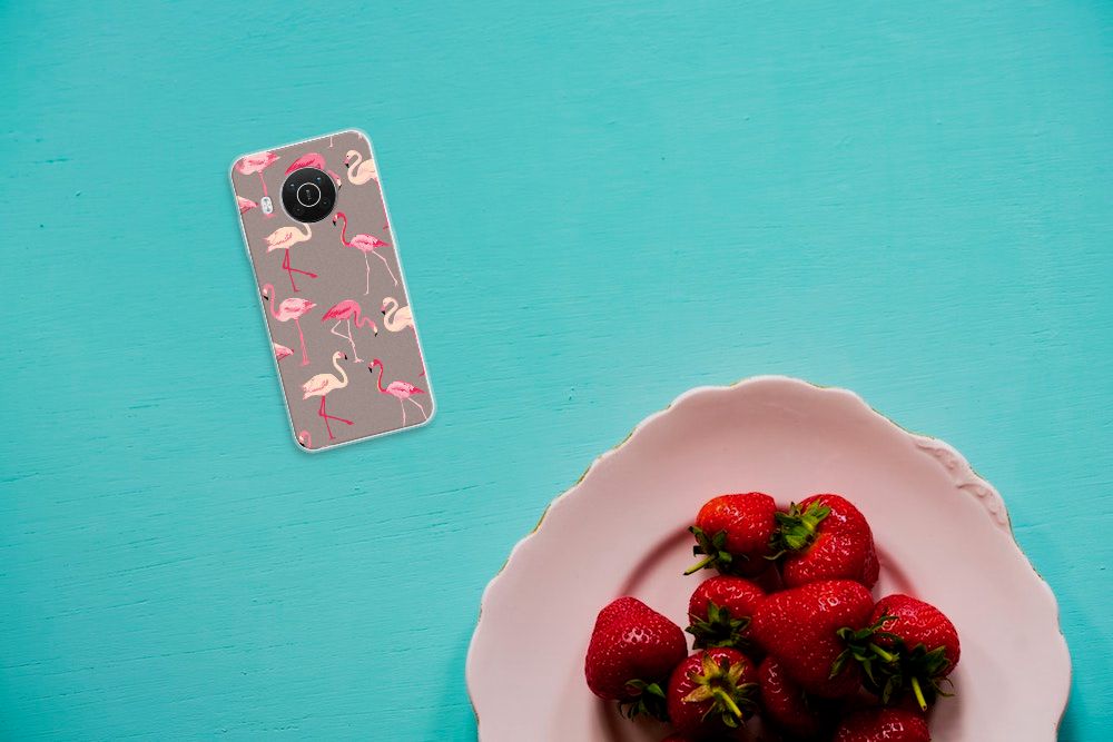 Nokia X10 | X20 TPU Hoesje Flamingo