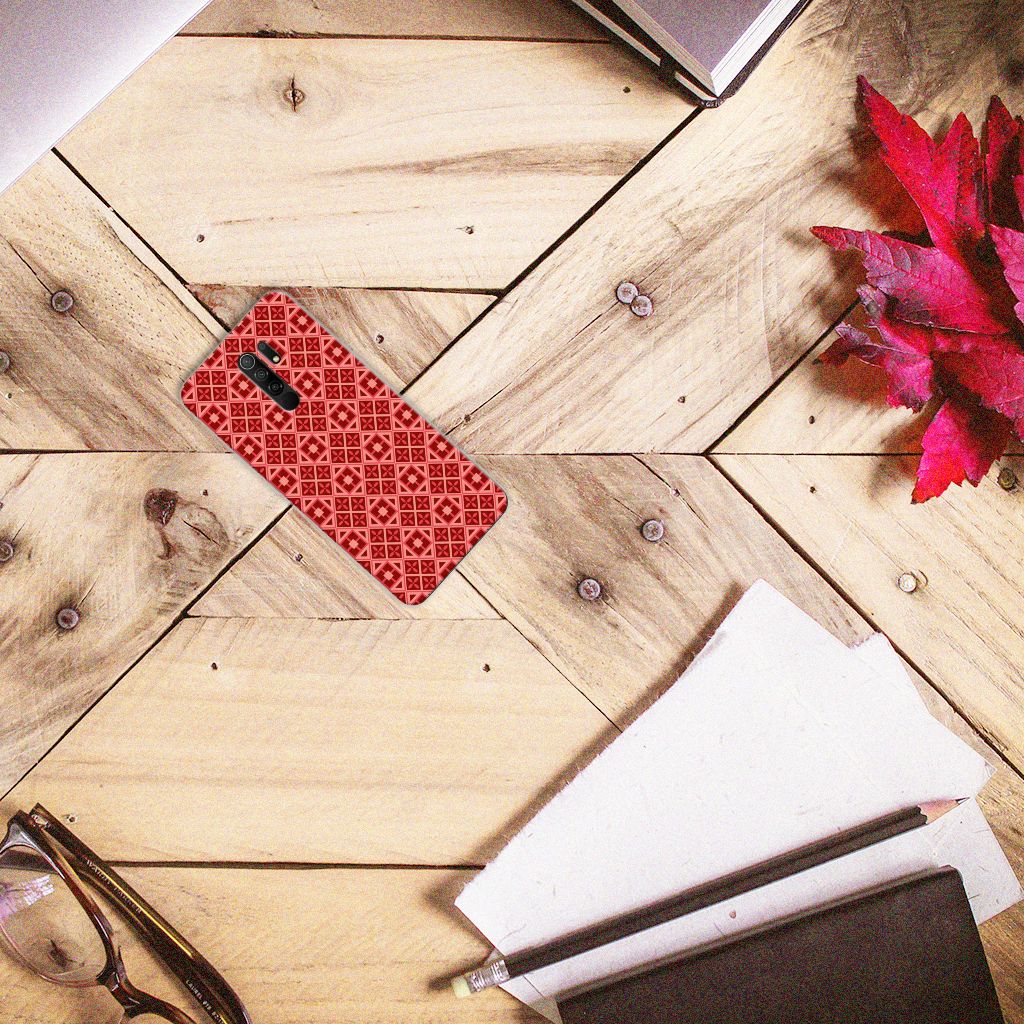 Xiaomi Redmi 9 TPU bumper Batik Rood B2C Telecom