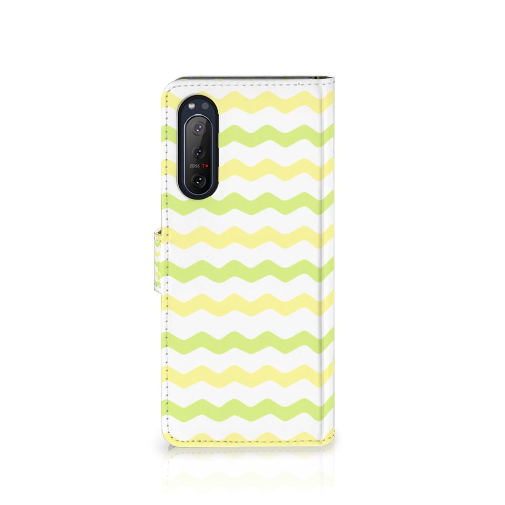 Sony Xperia 5II Telefoon Hoesje Waves Yellow