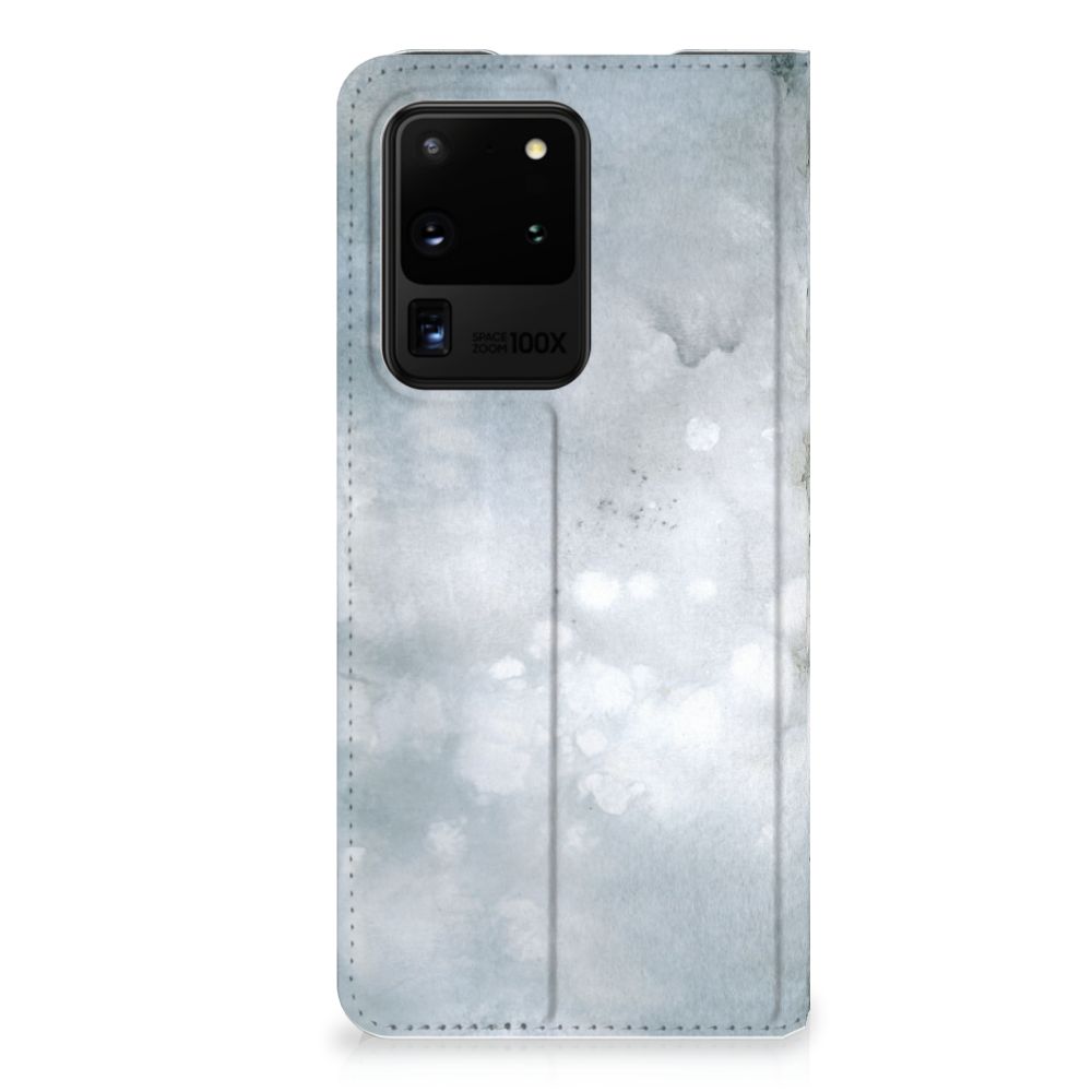 Bookcase Samsung Galaxy S20 Ultra Painting Grey - B2C Telecom