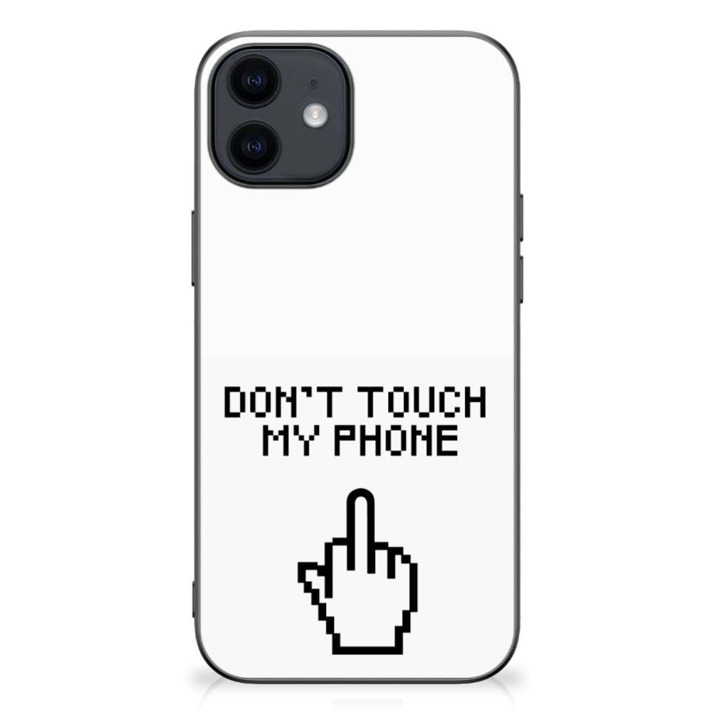 iPhone 12 Pro | 12 (6.1") TPU Hoesje Finger Don't Touch My Phone