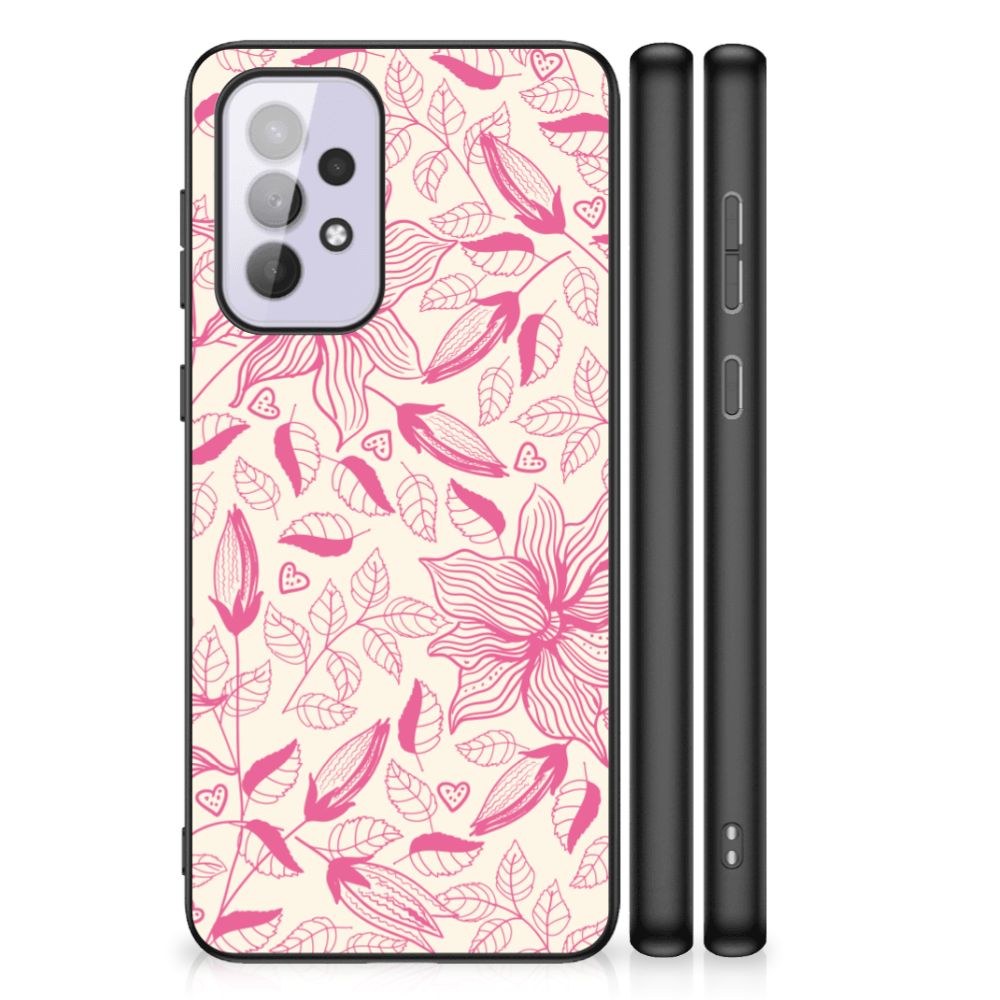 Samsung Galaxy A33 5G Bloemen Hoesje Pink Flowers B2C Telecom