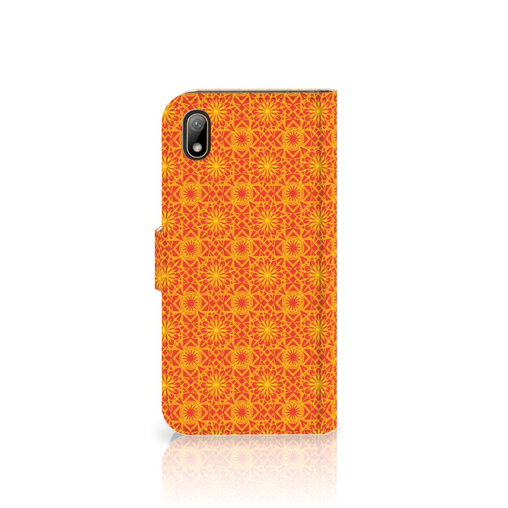 Huawei Y5 (2019) Telefoon Hoesje Batik Oranje