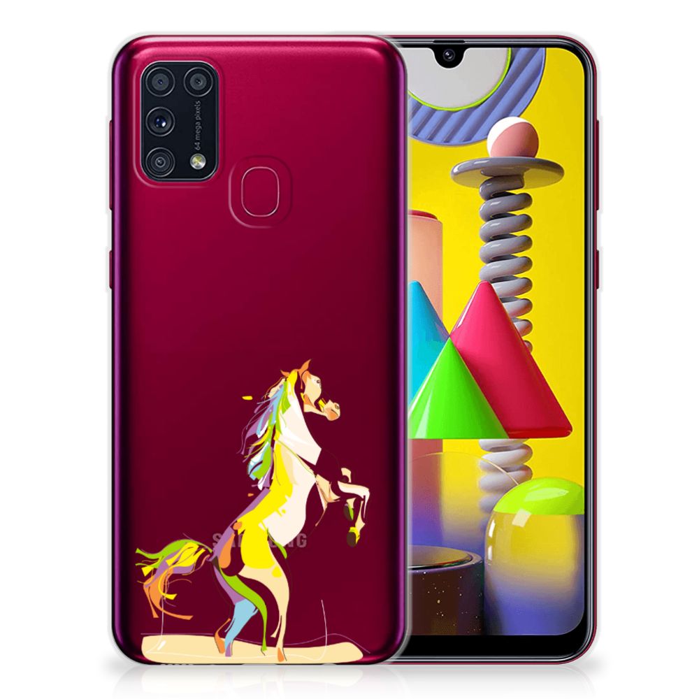 Samsung Galaxy M31 Telefoonhoesje met Naam Horse Color B2C Telecom