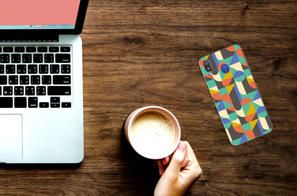 Samsung Galaxy M20 (Power) TPU bumper Funky Retro