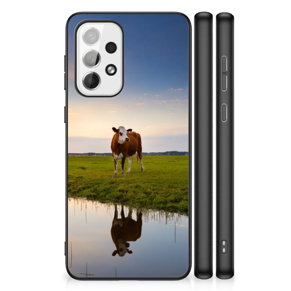 Samsung Galaxy A73 Dierenprint Telefoonhoesje Koe B2C Telecom