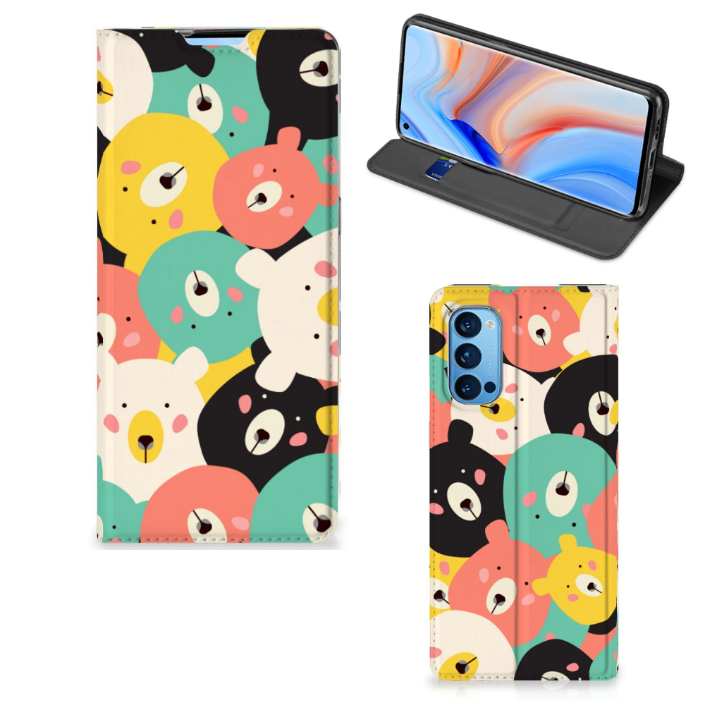 OPPO Reno4 Pro 5G Magnet Case Bears - B2C Telecom