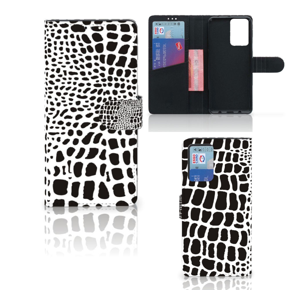 Xiaomi Redmi Note 10 Pro Telefoonhoesje met Pasjes Slangenprint