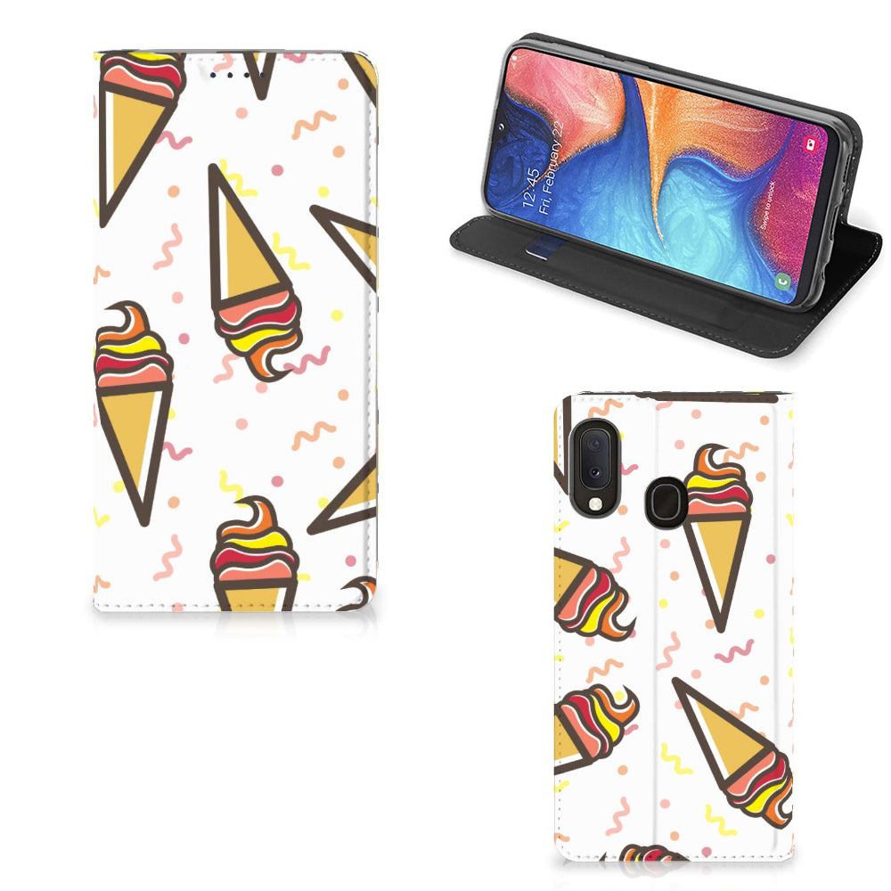 Samsung Galaxy A20e Flip Style Cover Icecream