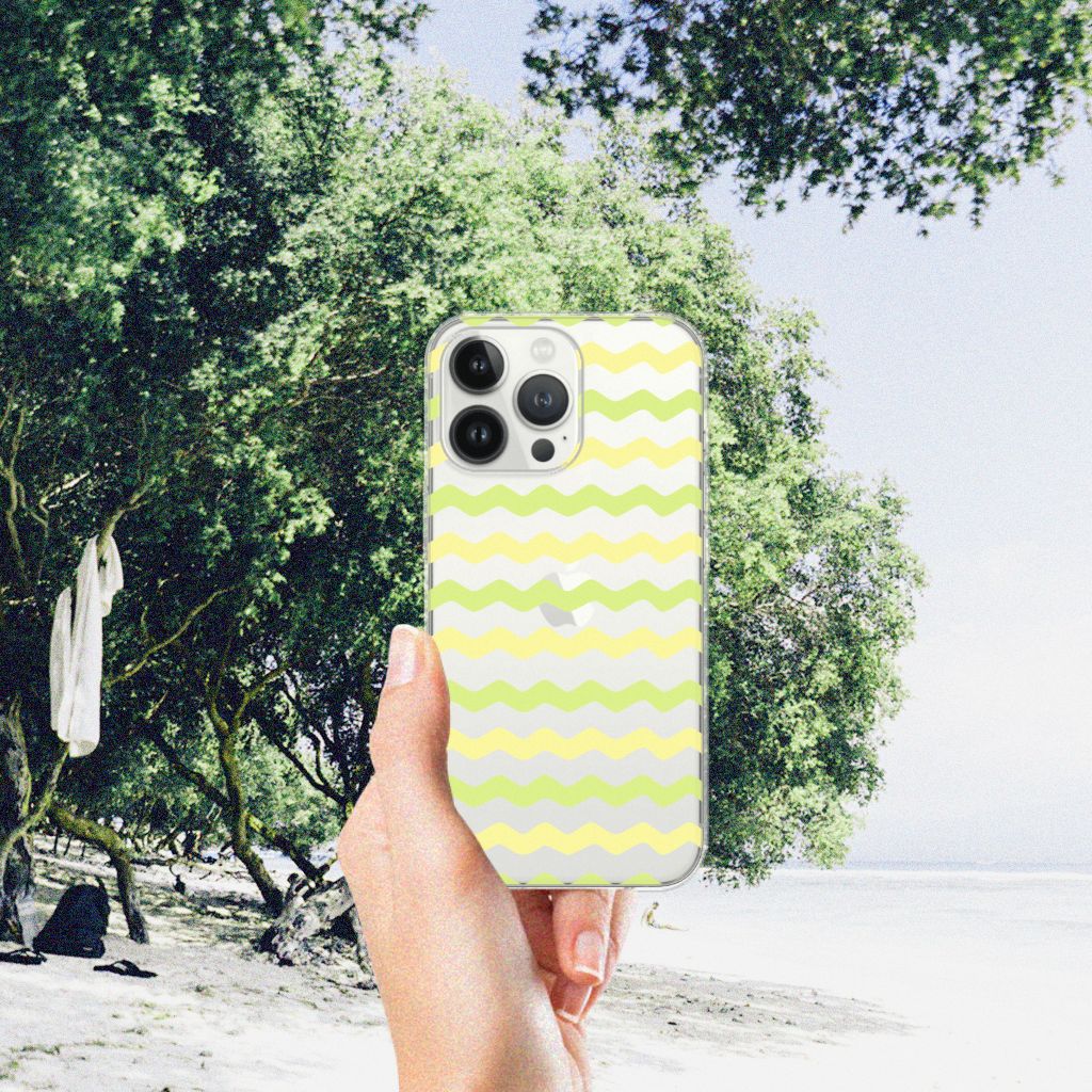 iPhone 13 Pro Max TPU bumper Waves Yellow B2C Telecom